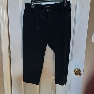 Chaps size 6 black capri dress pants